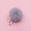 Colgante de cadena de cuentas de bola de pelo de 6 cm imitación de pelo de conejo Rex bola de lana llavero para bolso bolígrafo de estudiante set de llavero para auriculares