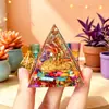 Comercio exterior transfronterizo Amazon pirámide de cristal grava de cristal resina adorno hecho a mano para escritorio del hogar regalo