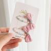 Accesorios para el Cabello con Lazo Floral Estilo Coreano para Niños Pinza para el Pelo de Bebé con Lazo Lindo Pinza Rota de Tela Pinza para el Borde del Flequillo