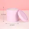 Cubo Mini Arreglo Floral, Cubo para Empaque de Flores, Ramo Colorido, Cubo Vacío Redondo Pequeño para Abrazar, Caja de Flores Material DIY Floristería