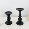 Suporte de vela aromática de ferro retrô preto americano enfeites de casamento atmosfera de mesa de jantar decoração de casa fabricantes de origem