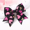 Nuevo pasador de pelo con lazo estampado para niños de Amazon, accesorio de pelo colorido, pinza lateral para flequillo y mechones sueltos 4895