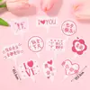 Decoración para Pastel del Día de San Valentín Chino 2025 Osos Pareja Adornos Corazón Confesión Tarjeta de Amor Accesorios para Insertar