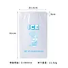 Bolsa de hielo para bar cafetería transparente con cordón de plástico de grado alimenticio transporte conservación refrigeración bolsa de hielo en stock