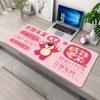 Mouse Pad Urso Morango Rato Super Grande Rosa Fofo Alta Qualidade Grande Menina Desenho Animado Teclado de Computador Escritório Mesa de Casa Tapete