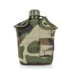 Set de Botella de Agua Táctica 1L Gran Capacidad Tanque Interior de Grado Alimenticio Senderismo al Aire Libre Camping Viaje Bolsa de Agua de Plástico para Exteriores