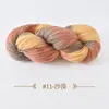 Ovillo de hilo de lana y alpaca de grosor medio con degradado de color para tejer a mano con ganchillo y agujas de tejer, para suéteres, gorros y bufandas.
