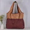 Bolso de Hombro Plegable, Bolso de Compras Casual con Cremallera de Gran Capacidad, Bolso de Mano Tote Versátil Nuevo para Viajes Transfronterizos