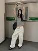 Camiseta de Manga Corta con Estampado Integral de Puntos y Letras Inspirada en Celebridades Estilo Coreano para Mujer, Top Trendy Ajustado de Verano