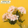 Ramo de Begonia Simulada de 5 Puntas, Boda de Azalea Simulada Decoración del Hogar, Ramo de Hortensia Simulada
