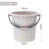 Cubo de almacenamiento de agua para el hogar, cubo grande de plástico engrosado, cubo redondo grande portátil para dormitorio de estudiantes con cubo de ropa resistente a caídas, lavabo