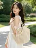 Bolsa Tote de Gran Capacidad Bolsa Tejida Bolso de Hombro de Verano Bolso Tejido Hecho a Mano para Mujer Nuevo Bolso de Playa para Vacaciones
