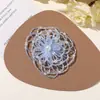 Pendiente tejido a mano DIY de flor hueca con cuentas de perlas artificiales, de alta gama, estilo coreano, accesorio para el cabello, accesorio decorativo para zapatos