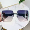 Gafas de Sol de Borde Cortado para Mujer, Montura Cuadrada Grande Estilo Ins, Anti-UV, Parasol Liso Cielo Estrellado, UV380