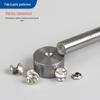 Broca de tubo de batida manual, ferramenta abrasiva, borda de metal, adicione uma broca branca, broca de 8 mm, conjunto de ferramentas de instalação de broca de tubo de prego, molde de rebite