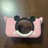 Cámara Infantil Funda Protectora de Dibujos Animados Cámara Pequeña Cubierta de Silicona Anticaída con Correa para el Cuello Mini Foto Carcasa Blanda de Goma