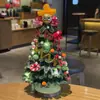Paquete de Materiales Hechos a Mano para Árbol de Navidad con Palo Retorcido Decoraciones Navideñas Adornos de Escritorio Regalos Navideños para Niños para Mujeres