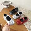 Sapatos Femininos Mary Jane de Couro com Bolinhas e Laço Estilo Retrô 2026 Outono Novo Estilo Coreano Casuais Versáteis Sapatos de Uma Sola