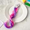 Acessórios para cabelo de peruca infantil, desenho animado, unicórnio, gradiente, fofo, princesa, trança, cabelo, grampo de cabelo lateral, acessórios para cabelo de festa de fim de ano
