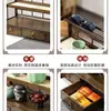 Prateleira de Armazenamento para Xícaras de Chá de Mesa, Pequena Prateleira de Exibição, Suporte para Exibição de Bule de Argila Roxa Estilo Chinês, Não é Madeira Sólida, Suporte para Exibição de Conjunto de Chá