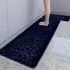 Alfombrillas de Piso para Cocina del Hogar Alfombra de Puerta con Relieve de Guijarros Felpudos de Puerta Alfombrillas Absorbentes para Pies de Baño Alfombrillas Antideslizantes para Baño