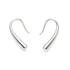 Pendientes de Plata de Ley S999 Lágrima de Rupert para Mujer Cuidado del Agujero de la Oreja Pendientes de Plata Pura Pendientes de Gota de Agua Pendientes de Plata Versátiles de Lujo Ligero