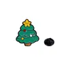 Broche Navideño Original de Dibujos Animados Lindo Papá Noel Árbol de Navidad Reno Árbol de Navidad Insignia de Diamante de Aleación de Zinc
