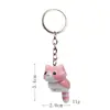 4 Gatos Sentados Lindos Figuras Creativas Estilo Coreano Lindas Llavero DIY Llavero Bolsa Colgante para Coche Accesorios