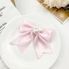 Corea del Sur elegante lazo horquilla de perlas femenina dulce linda clip para flequillo lateral simple que combina con todo accesorios para el cabello de alta calidad