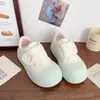 Zapatos Blancos con Velcro de Suela Gruesa para Aumentar Altura para Mujer, Estilo Nuevo Primavera 2026, Resistentes al Desgaste para Estudiantes, Zapatos de Plataforma Deportivos Casuales