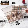 Organizador de Aretes Portátil con Compartimentos, Tapa y Cierre, Joyero de Gran Capacidad para Pulseras, Collares y Aretes