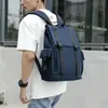 2026 Comercio Exterior de Moda Nuevo Elegante Simple Mochila para Hombre Casual Simple Tela Repelente al Agua Resistente al Desgaste Bolsa de Doble Hombro