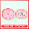 Serie de Boda Cortador de Galletas Anillo de Diamante Dibujo Animado 3D Cortador de Galletas Ramo de Boda DIY Galletas Impresas Artificialmente