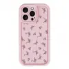 Funda Rosa con Lazo para iPhone Xsmax Apple 11/12/13/14/15/16Promax Anticaída Xr