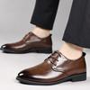 Zapatos de Hombre Transfronterizos 2026 Estilo Nuevo Lujo Ligero Moda Versátil Elegante Estilo Británico Formal Zapatos de Cuero Casual de Negocios Zapatos de Boda
