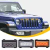 Adecuado para Jeep Wrangler Jl Modelos 18-23 Parrilla Especial Luz Amarilla Pequeña App Colorida Rgb Luz Diurna