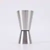 Los fabricantes suministran taza medidora de acero inoxidable transfronteriza, medidor de vino de doble cabeza para mezclar vino