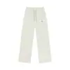 Pantalones deportivos de pierna recta, unisex, nueva colección de otoño, corte holgado, pantalones deportivos casuales de punto morados