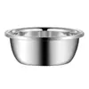 Tigela para Sovar de Aço Inoxidável 304 de Grau Alimentício, Tigela Espessada para Cozinha Doméstica, Tigela para Bater Ovos, Tigela para Sopa, Tigela para Lavar Legumes e Tigela para Misturar Massa