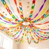 Guirlandas e Fitas Coloridas de Papel Crepom para Pendurar, Transfronteiriças, para Vitrines, Paredes de Fundo de Casa, Festas de Aniversário, Decoração de Teto e Sala de Estar
