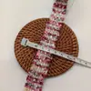 Cinturón Tejido de Tweed Colorido de Ala Ancha con Cerdas de Cepillo de Dientes, Lentejuelas Doradas de Seda, Accesorios para Ropa, Accesorios para Manualidades