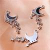 Dulce Collar con Colgante de Luna y Estrella Estilo Cool ins diy Hecho a Mano Material para Accesorios de Pulsera con Cuentas