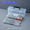 Caja de Almacenamiento de Herramientas de Ferretería Rectangular con Compartimentos Caja para Tornillos, Tuercas, Piezas Caja Organizadora Multifuncional para Accesorios Digitales