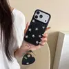 Textura de Cuero de Estrella 3D Aplicable para Funda de Teléfono iPhone 18 Pro Max Manzana 17 Colgante de Corazón 16 Pro Duro 15 P