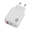 Cargador de Nitruro de Galio de 65W Carga Rápida Pd Gan Teléfono Móvil Laptop Ce Cabezal de Carga de Galio Carga Rápida Portátil Multipaís