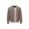 Rumen Meng Estilo Retro Académico Japonés Suéter de Punto Falso de Dos Piezas Cuello Redondo para Hombre Otoño Holgado Pareja Casual Versátil Ropa de Punto
