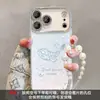 Capa de Celular Borboleta Concha Baleia Adequada para Apple 17 Pro Max, iPhone 15 com Pulseira, Alto Valor Estético para Meninas, iPhone 16, iPhone 14