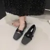 Sapatos Mary Jane com Forro de Pelo de Camélia para Mulheres, Novo Estilo Inverno 2026, Sapatilhas Quadradas Pequenas Inspiradas em Chanel, Sapatos Quentes de Algodão Felpudo