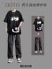 Camiseta de Manga Corta para Hombre de Primavera y Otoño, Camiseta Casual de Verano para Hombre, Conjunto de Dos Piezas, Estilo Moderno