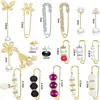 Alfinete Fixo para Apertar Cintura de Calça Roupas Cintura Cardigã Feminino Alfinete de Botão Suéter Broche de Pérola Anti-Luz Fivela Estreita para Cintura